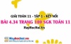 Bài 4.34 SGK Toán 11 tập 1 Kết nối tri thức